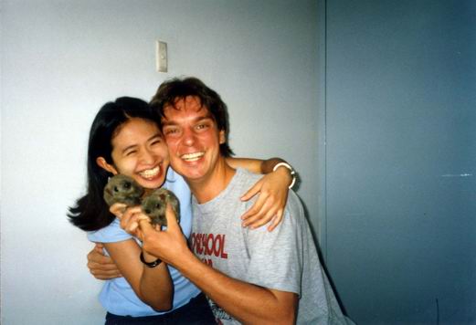 With Arty & Australian wombats (that’s not a mouse!).