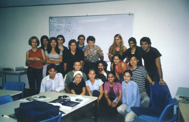 Central College - Sydney, general English course class with our teacher David in the middle.