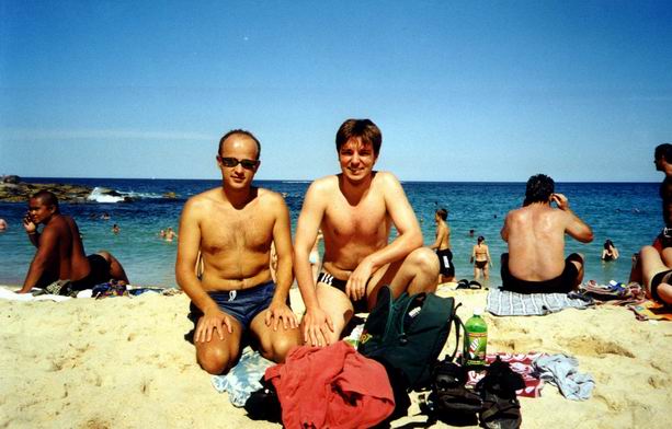 With Mario at Coogie Beach.