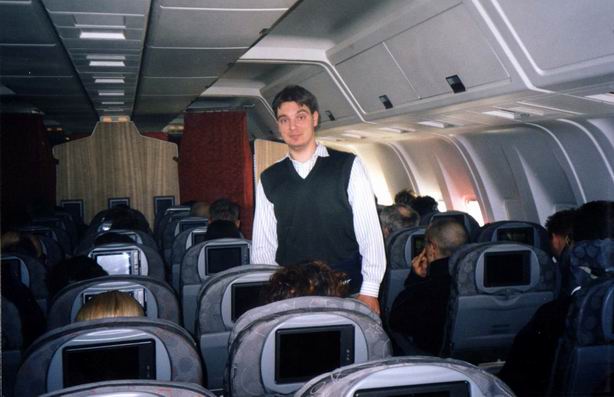 On the board of Boeing 747.