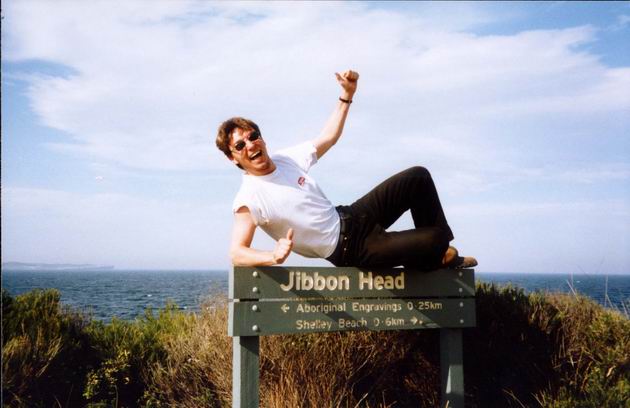 Na Jibbon Head tabuli v Kráľovskom národnom parku, Sydney.