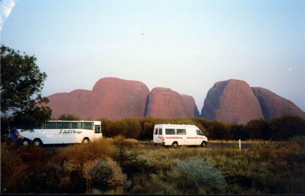 Olgas at sunset.