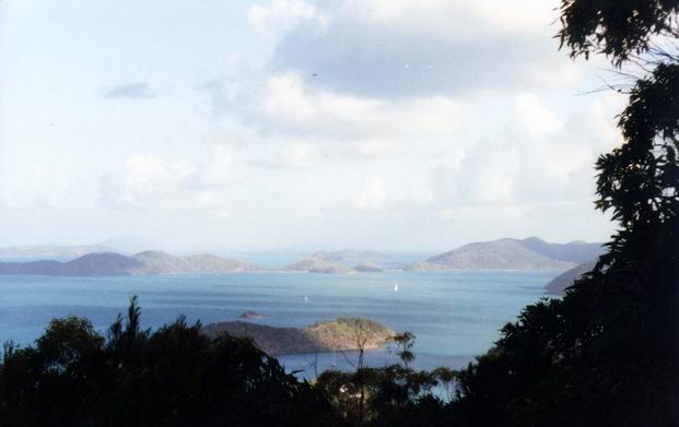 Mozajka súostrovia Whitsunday Islands.