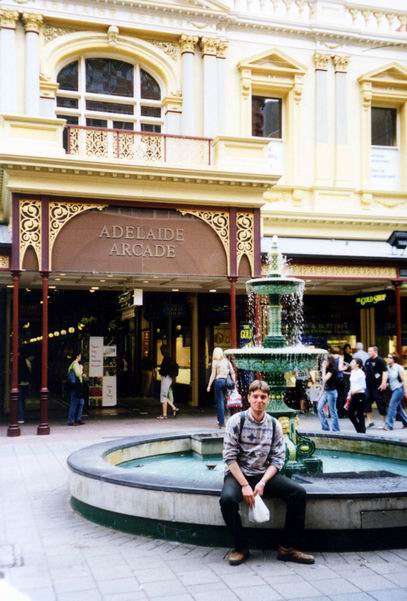 Fontána pri mestskej radnici - Adelaide.