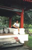 Besiedka v Cinskych imperialnych zahradach, Singapur.