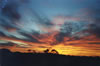 The most beautiful picture from Australian nature - desert sunset at Coober Pedy, South Australia.