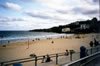 Panorama of Bondi Beach before high season.
