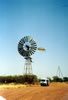 Huge water pump propeller in desert - Threeways.