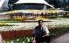 Flowerbeds of Australian flag - Floriade at Canberra.